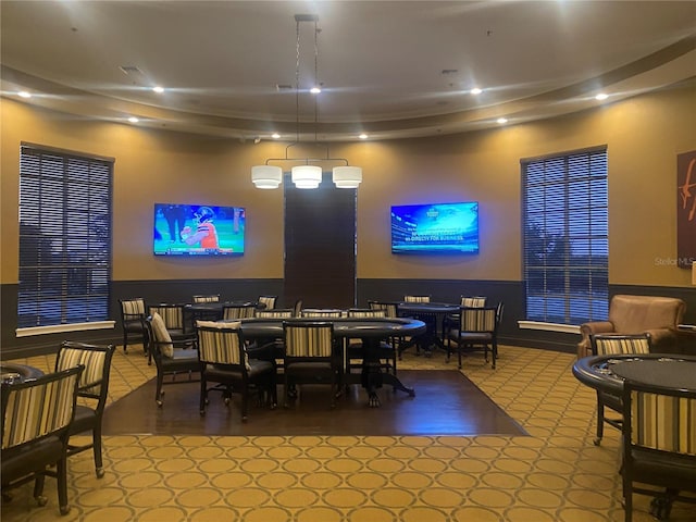 view of dining area