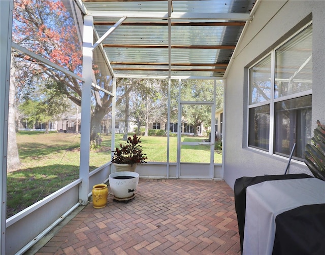 view of sunroom / solarium