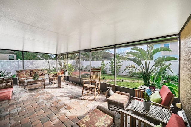 view of sunroom / solarium