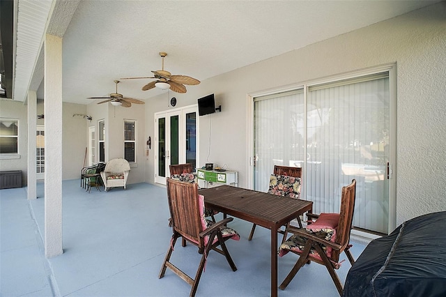 view of patio / terrace with french doors