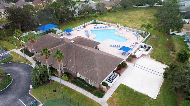 birds eye view of property