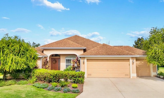 view of front of house featuring a garage