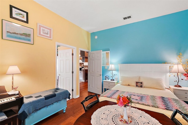 bedroom featuring hardwood / wood-style floors