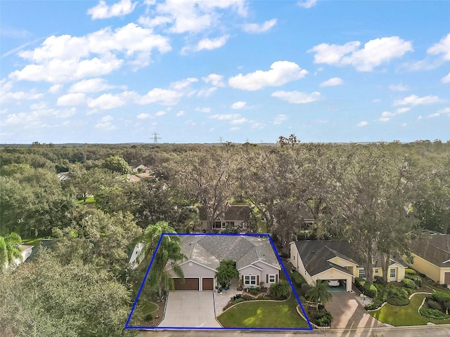 3721 Plantation Blvd, Leesburg, FL 34748 - birds eye view of property with a residential view