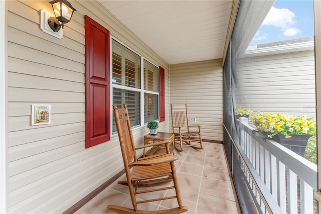 balcony with a porch