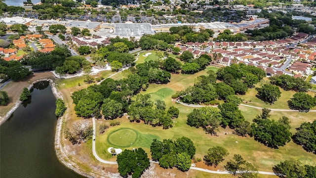 956 Chula Ct, The Villages, FL 32159 - drone / aerial view with golf course view, a residential view, and a water view