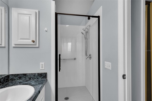 956 Chula Ct, The Villages, FL 32159 - full bath featuring a stall shower and vanity
