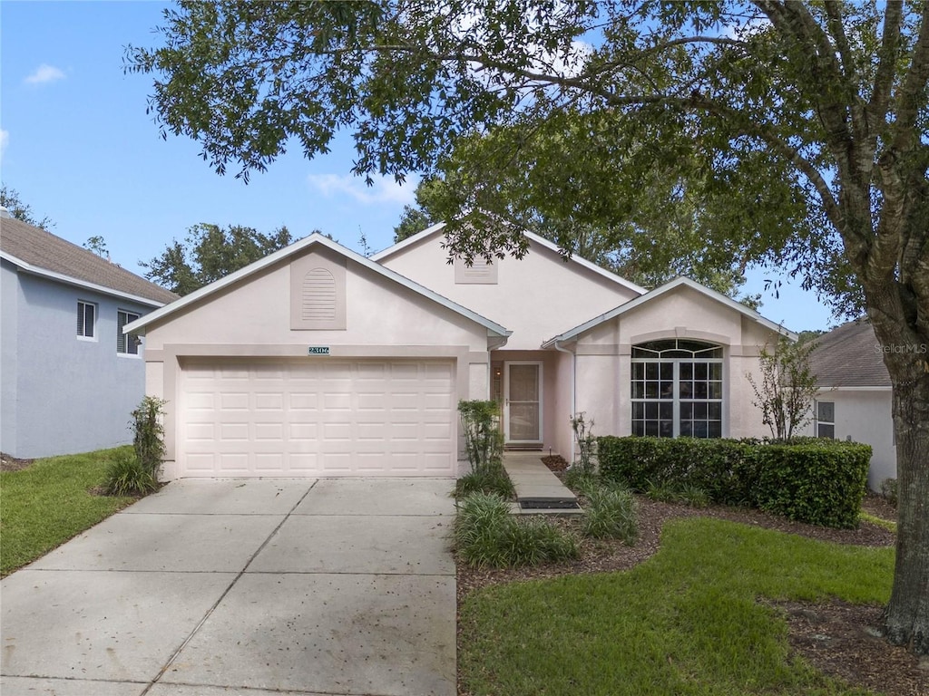 ranch-style house with a garage