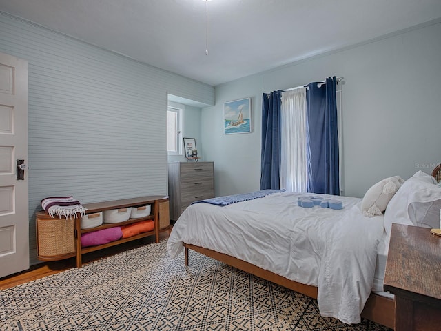 bedroom featuring hardwood / wood-style floors