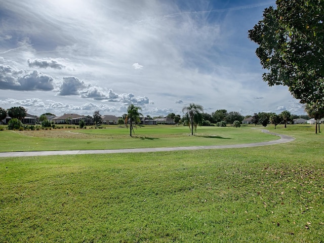 surrounding community featuring a yard