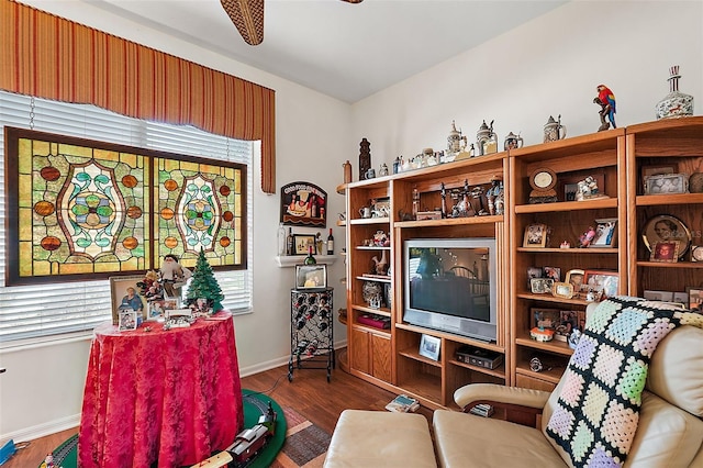 interior space featuring hardwood / wood-style floors