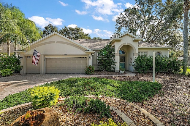 view of front of house featuring a garage