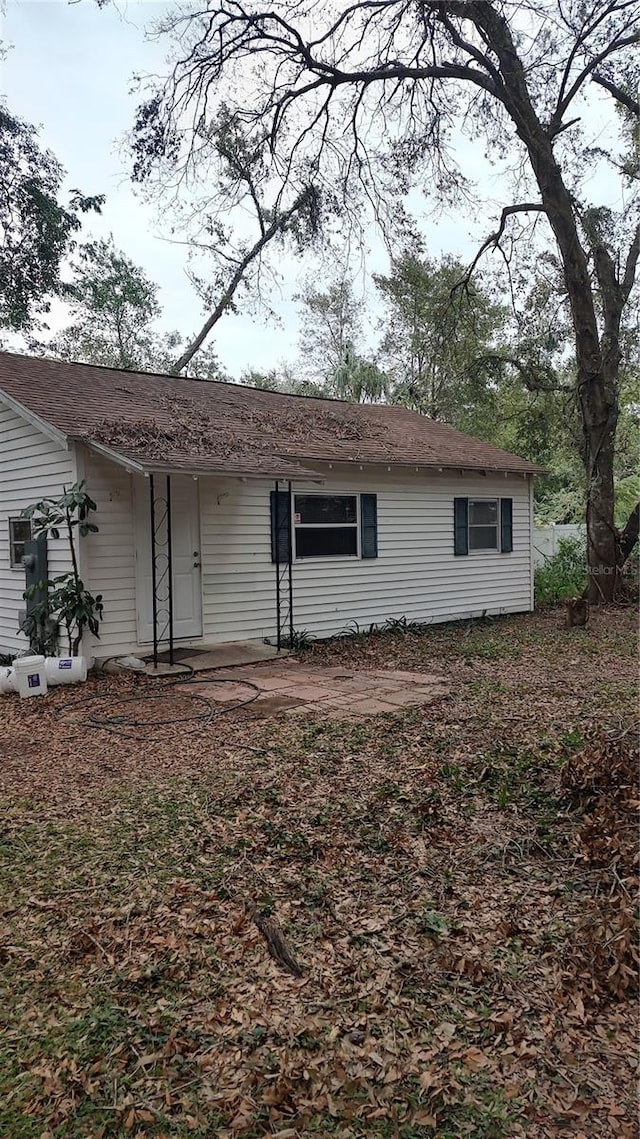 view of rear view of property