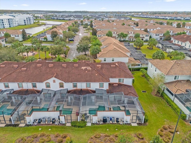 drone / aerial view featuring a residential view