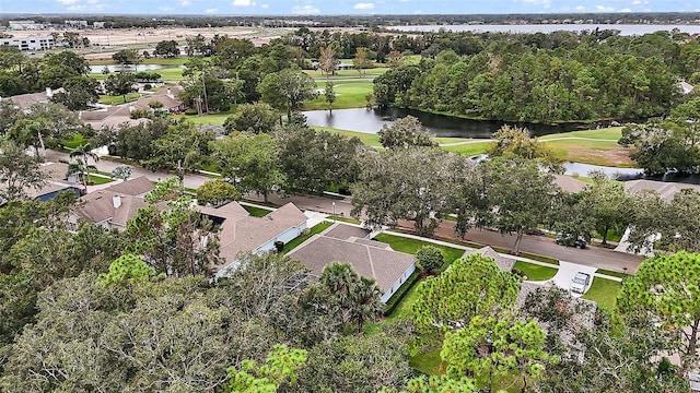 1720 Park Forest Blvd, Mount Dora, FL 32757 - view of property location with a large body of water, a golf club, a tree filled landscape, and nearby suburban area