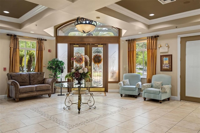 1720 Park Forest Blvd, Mount Dora, FL 32757 - community lobby featuring crown molding and recessed lighting