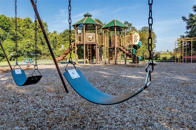 view of jungle gym