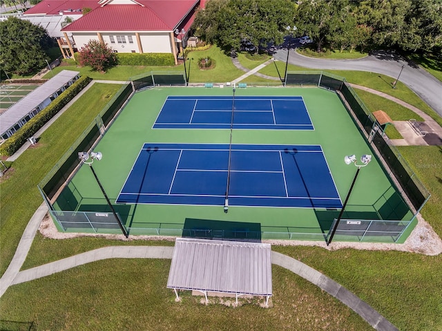 view of tennis court