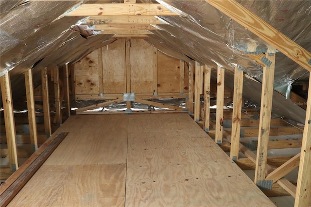 view of attic