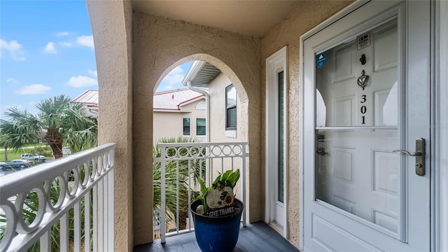 view of balcony