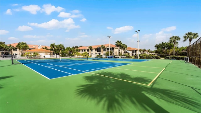 view of tennis court