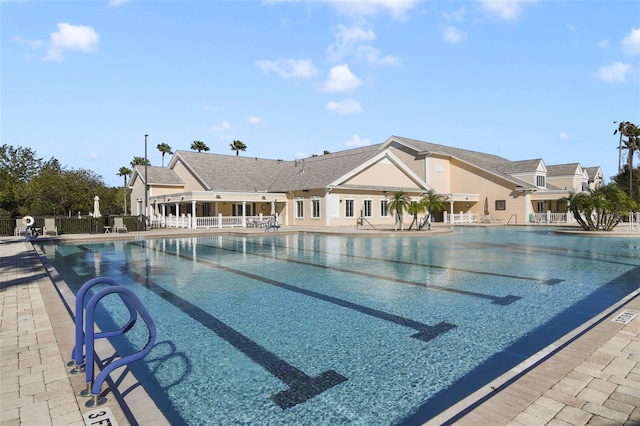 view of pool with a patio