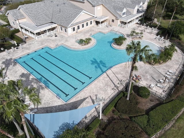 view of pool with a patio