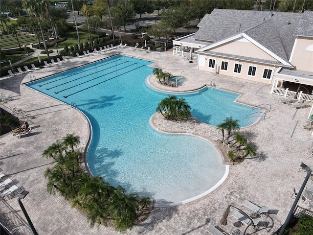 view of pool with a patio