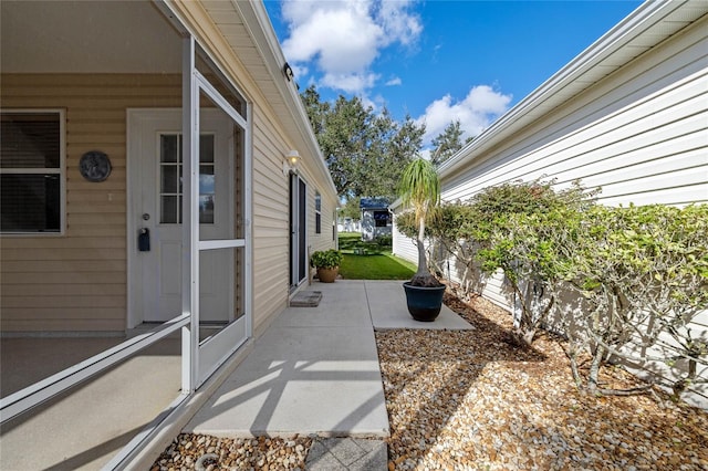 exterior space with a patio