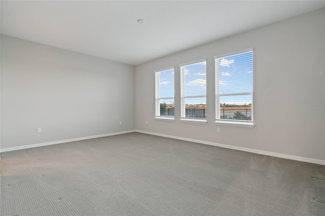 unfurnished room with carpet floors