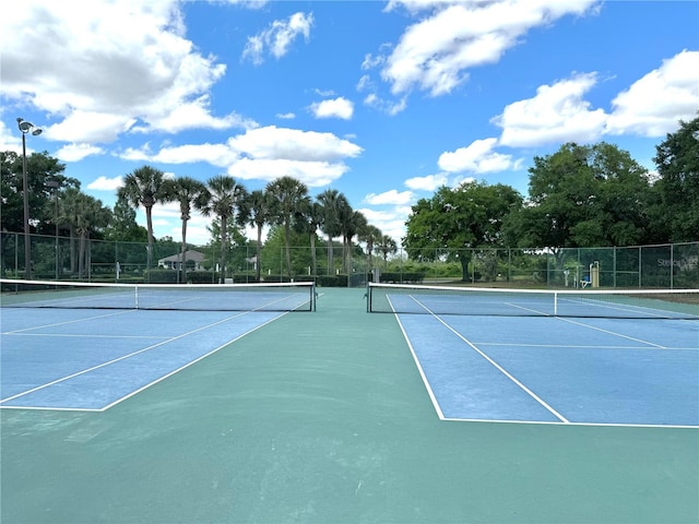 view of tennis court