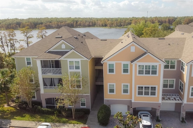 view of property featuring a water view