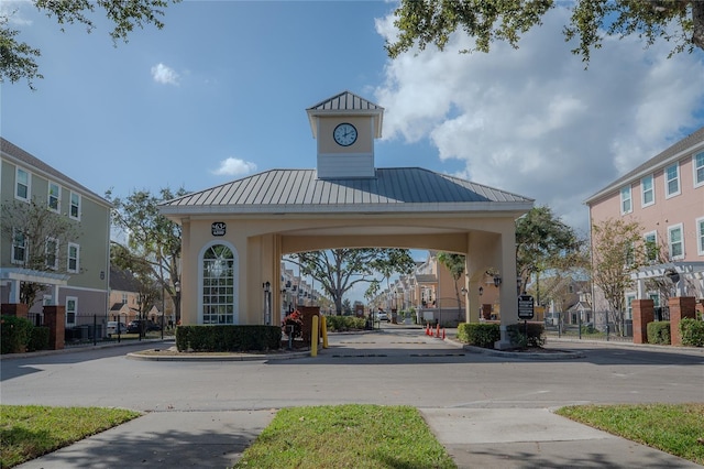 surrounding community with a gazebo