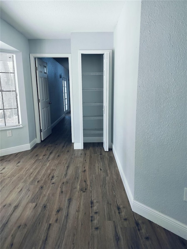 interior space featuring dark hardwood / wood-style floors