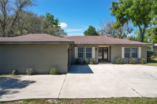 view of ranch-style home