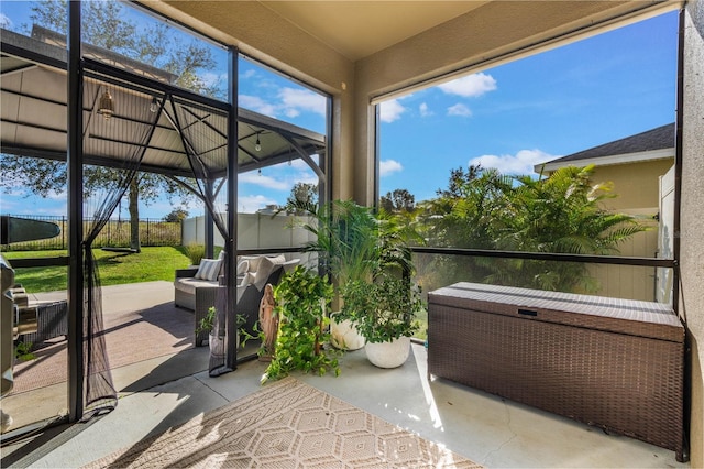 view of sunroom / solarium