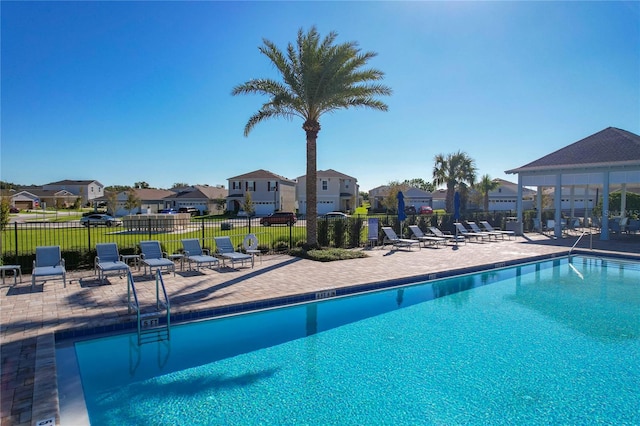 view of pool with a patio