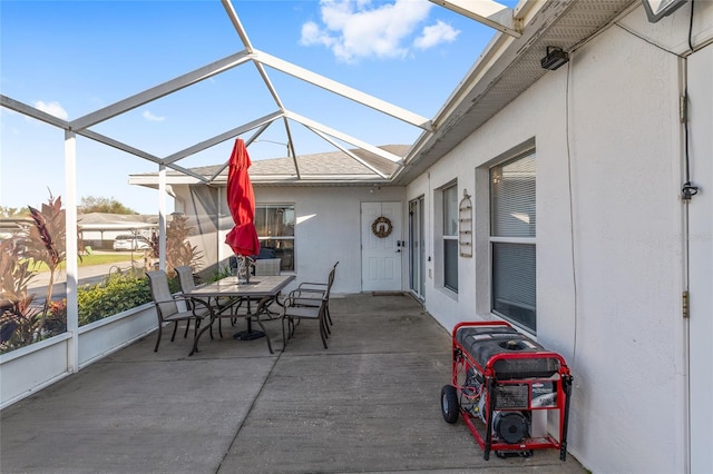 view of sunroom