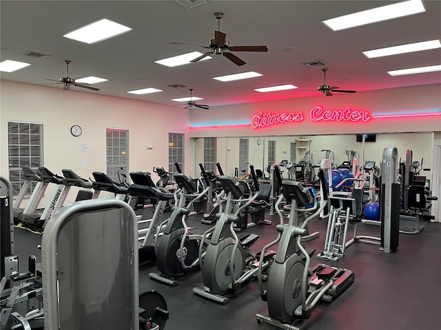 view of exercise room