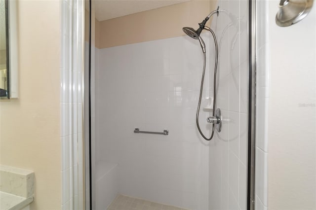 full bathroom with a stall shower