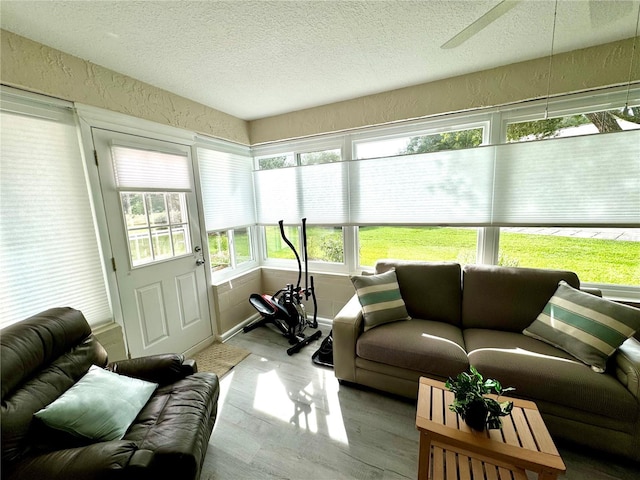 view of sunroom