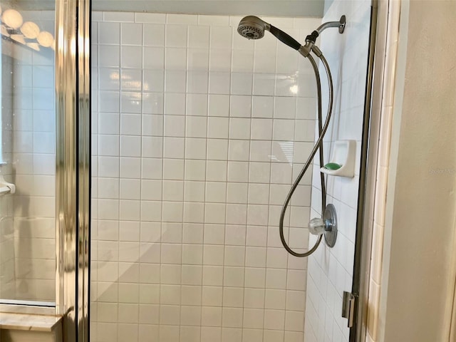 details featuring walk in shower