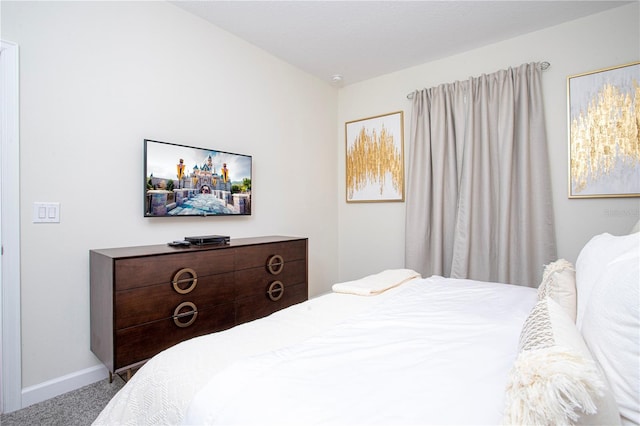 bedroom with carpet floors