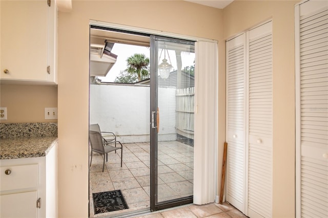 view of doorway to outside