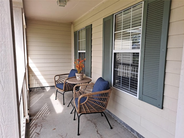 balcony with a porch