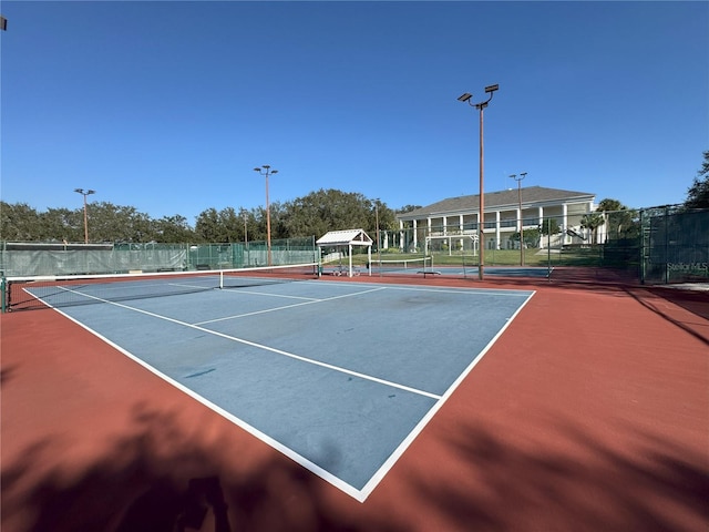 view of tennis court