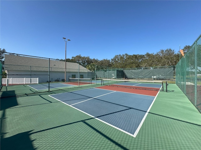 view of sport court