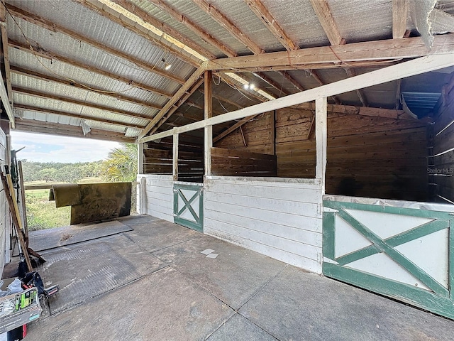 view of horse barn