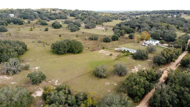 drone / aerial view featuring a rural view