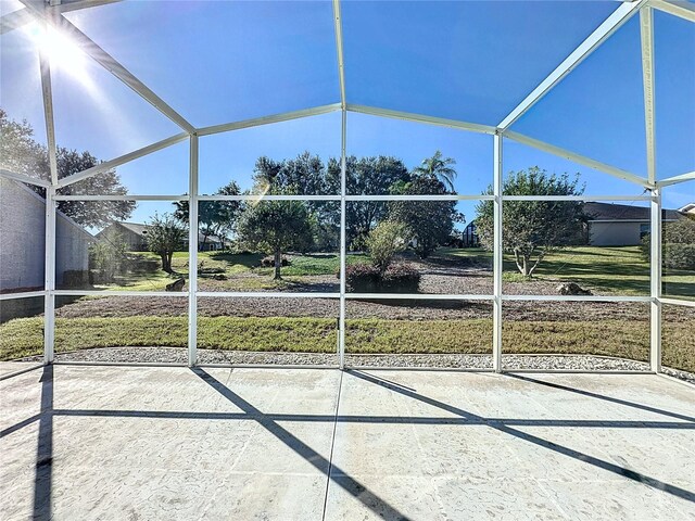 4634 Summerbridge Cir, Leesburg, FL 34748 - view of patio / terrace featuring glass enclosure